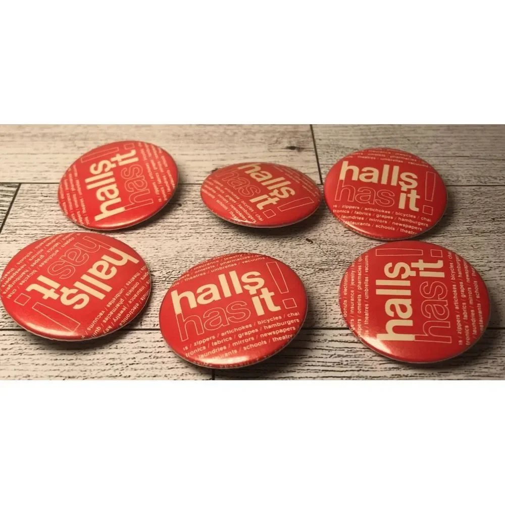 Vintage Button pin pinback collectable Souvenir Halls Has It Knoxville Tennessee